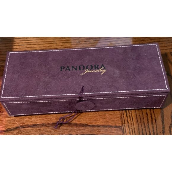 Purple Velvet Pandora Jewelry Box With Multiple Compartments & Removable Inserts - Picture 3 of 8